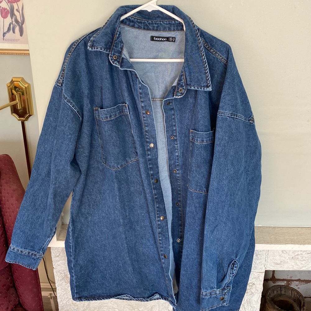 Oversized Denim Button Up